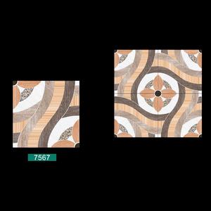 Borde negro con baldosas de porcelana de aspecto vitrificado de color blanco 40x40cm - Product Image 6