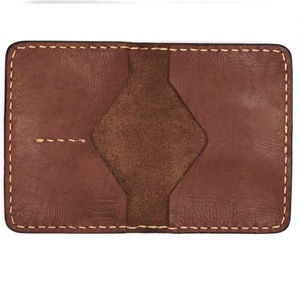 Couverture de passeport en cuir PU porte-carte RFID mince avec logo étui de passeport en cuir véritable pour hommes et femmes couleur marron - Product Image 1