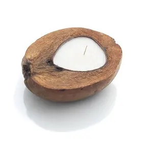 뜨거운 동향 코코넛 쉘/도매 코코넛 그릇 촛불 쉘 코코넛 촛불 공장 베트남