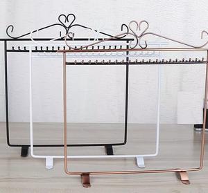 Porte-Colliers Décoratif en Métal Couleur Or Rose avec Base en Marbre, Support à Bijoux de Qualité Supérieure - Product Image 2