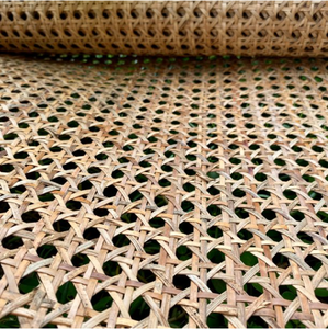 Natural Mesh Rattan Cane Webbing Roll Weave <b>Bleached</b> 100% Real Webbing Cane Rattan from Vietnam Top High quality - Product Image 6
