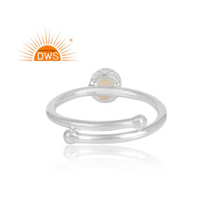 925 Fine Sterling <b>Silver</b> Adjustable Shank <b>Ring</b> Jewelry Wholesaler Ethiopian <b>Opal</b> Natural Gemstone <b>Ring</b> Jewelry Supplier - Product Image 4