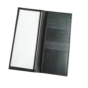 High Quality Genuine Leather Leather Check Book Holder <b>Wallet</b> for Men - Product Image 1