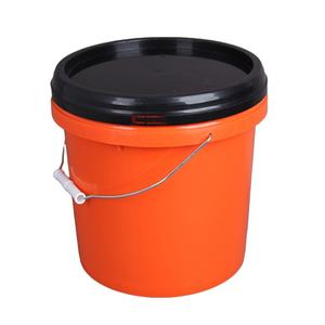 Factory custom color round buckets plastic food grade plastic buckets with lid wholesale