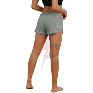 Pantalones cortos de entrenamiento Breve incorporado-Pantalones cortos de yoga para correr atléticos para ejercicio de gimnasio para mujeres/pantalones cortos de sudor lisos - Product Image 4