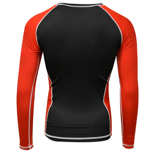 เสื้อผ้าออกกำลังกายผ้าสแปนเด็กซ์แห้งเร็วเข้ารูปสำหรับผู้ชายเสื้อแขนสั้นคอยาวดีไซน์เรียบเข้ารูปพิมพ์โลโก้ตามสั่ง - Product Image 6