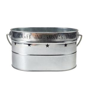 Kimelyda Panier de rangement traditionnel en métal galvanisé à 6 compartiments, organisateur de cuisine et porte-bière pour les fêtes - Product Image 3