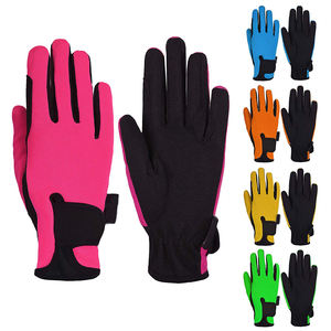 Gants en cuir équestre de qualité supérieure pour l'hiver Technologie de micro-tissu Équipement de sport de sécurité de course personnalisé OEM - Product Image 1