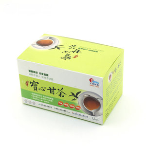 ถุงชากาแฟสีเขียวในกล่องกระดาษวัสดุรีไซเคิลพิมพ์โลโก้ตามสั่งเคลือบด้านเคลือบยูวีแบบโฟลเดอร์ - Product Image 2