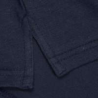 T-shirt décontracté unisexe bleu marine à manches courtes, coupe ajustée, 180g, anti-plis, respirant, avec impression de logo personnalisé de haute qualité