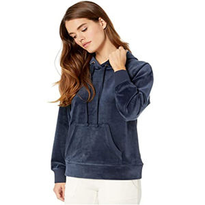 Sudaderas con capucha de terciopelo para mujer Jersey con marca personalizada - Product Image 3