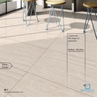 Carrelage de sol en porcelaine effet marbre, élégant, de qualité supérieure, brun avec veines blanches, poli, résistant à l'usure et aux acides, 600x1200 mm
