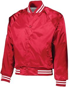 Chaqueta universitaria de poliéster personalizada al por mayor, traje informal de invierno de satén con cuello levantado y patrón de retazos - Product Image 5