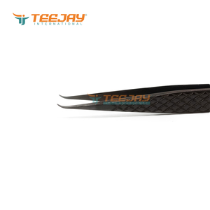 แหนบปลายตรง TEEJAY ELT-408 สีดำพลาสม่า สแตนเลสสตีล ปลายเรียบ ยาว 12.5 ซม. สำหรับใช้กับคิ้ว - Product Image 4