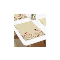 Set de table classique 100% coton biologique certifié GOTS, personnalisable, respectueux de l'environnement, pour la maison, finition excellente, facile à laver