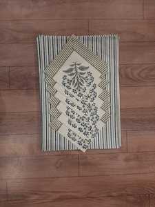 Tapis de Table et de serviette en coton indien à imprimé Floral, ensemble de 6 pièces et 6 tapis, à la main, nouveau - Product Image 6