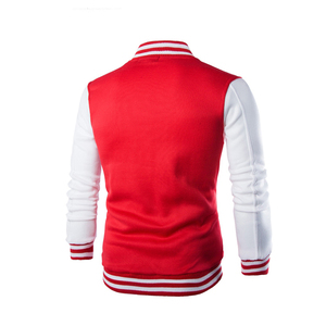 Chaqueta de béisbol informal para hombre y mujer, chaqueta personalizada de algodón y poliéster, venta al por mayor - Product Image 4