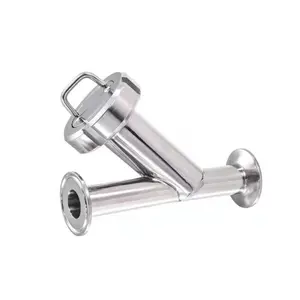 2 "thực phẩm và đồ uống lọc thép không gỉ Tri kẹp vệ sinh <span class=keywords><strong>y</strong></span> Loại bộ lọc - Product Image 1