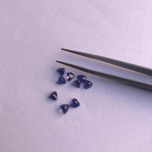 Piedra Natural de iolita para fabricación de joyas, piedra preciosa suelta de 5mm con facetas de trillón de corte, venta al por mayor, precio de fábrica - Product Image 3