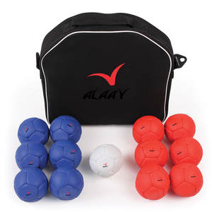 Juego de balones de fútbol Boccia duraderos de alta calidad, cuero PU/Material de PVC, bolsa de transporte con logotipo de Color personalizable para juegos internacionales - Product Image 1