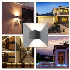 <span class=keywords><strong>Applique</strong></span> murale led en aluminium, pour hôtel, extérieur, carré, haut et bas - Product Image 6