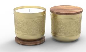 Rose <b>Gold</b> Pomegranate Shape Wax Holder With Lid Modern Luxuries Fancy Home <b>Decor</b> Votive / Wax Holder for Home and <b>Party</b> <b>Decor</b> - Product Image 4