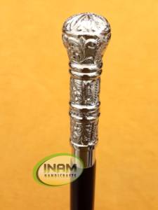 <b>Vintage</b> quality wooden walking <b>stick</b> with oval long handle / Wooden walking canes with brass long knobe handle - Product Image 4