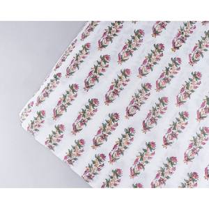 Floral Print Cotton Handpainted Dress Lightweight Indian Robe Fabric Yard Versatile for Curtains Car Cover Toys Womens <b>Clothing</b> - Product Image 3