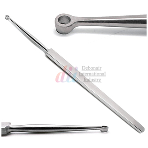 Fox-curetas quirúrgicas de acero inoxidable, instrumentos de Dermatología, 3 Mm ENT 5,5 ", alta calidad CE 20 PK CE & ISO Manual - Product Image 6