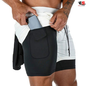 กางเกงขาสั้นออกกำลังกายชายหาดสำหรับผู้ชาย2021มีกระเป๋าพิมพ์ลายสีล้วนพิมพ์ลายไม่ยับไม่ยับสำหรับผู้ชาย - Product Image 2