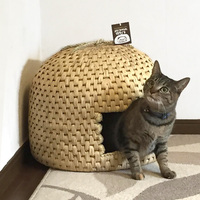 Wasser hyazinthe natürlich gewebtes Rattan Korb weide handgemachtes Haustier Hausbett für Hunde und Katzen bilden 99 Gold daten 99GD