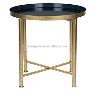 โต๊ะข้างเคลือบโลหะสำหรับห้องนั่งเล่นเฟอร์นิเจอร์ใช้ในบ้านโต๊ะด้านข้างเคลือบโลหะ - Product Image 1