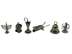 METAL NICKEL BOTTLE CHRISTMAS TREE DECORATION HANGING ORNAMENT MINIATURE UNIQUE DESIGN WITH <b>ROPE</b> - Product Image 4