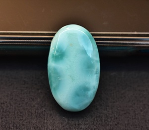 Gema Larimar Natural de mejor grado, cabujón de gema semipreciosa, Gema suelta Larimar para colgante - Product Image 2