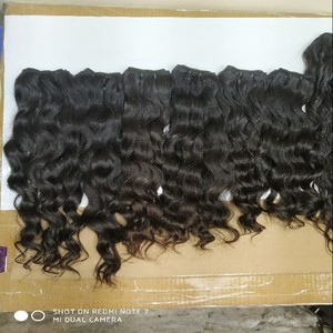 Pelo ondulado indio sin caída, máquina de rasgado o enredados, doble trama, fabricante de mechones - Product Image 4