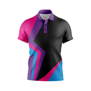Polo personalizado para hombre, tejido de punto transpirable de alta calidad, diseño único, sublimado e impreso, función antiarrugas - Product Image 5