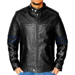 Chaqueta de piel de Oveja Negra para hombre, OEM, precio de fábrica, venta al por mayor, 2022 - Product Image 1