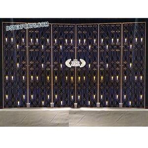 ฉากหลังงานแต่งงานรูปทรงผนังประดับเทียนหรูหรา ฉากหลังงานแต่งงานประดับเพชร ผนังหลังงานแต่งงานประดับเทียน ดีไซน์ผนังเทียนเวอร์จิเนีย - Product Image 1