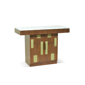 Terra Vanity Set Sink Cabinet Mirror Modern Natural Design Bathroom Bedroom Home Hotel Furniture Wooden Set - Product Image 1