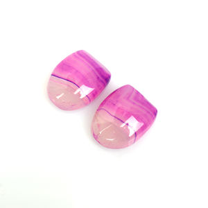 Gia ได้รับการรับรองคุณภาพสูง20X15มม. หินโมราสีชมพู33.05cts อัญมณีทรงหลวมธรรมชาติรูปทรงแฟนซีสำหรับทำเครื่องประดับ1คู่ - Product Image 3