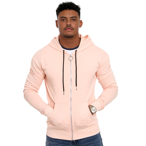 Sweat à capuche Boxy en coton biologique français personnalisé 600g avec fermeture éclair poids lourd impression bouffante 3D motif strass Gym Fit pour hommes - Product Image 1