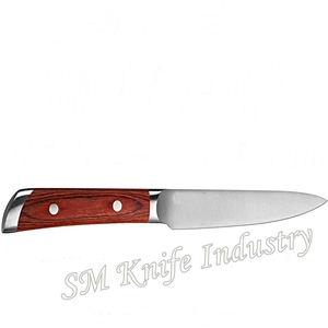 Cuchillo de cocina alemán de acero forjado a mano, utensilio de chef personalizado con Funda de cuero (Smk2007) - Product Image 4