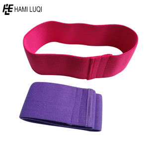 OEM Bande élastique en coton personnalisée pour les hanches avec niveau de résistance élevé Boucle d'entraînement de fitness en salle de sport - Product Image 2