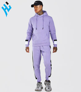 Latest Top Quality thick fleece custom tracksuit <b>for</b> <b>men</b> <b>Purple</b> jogger <b>suits</b> Breathable Casual Running Sports Tracksuit - Product Image 1