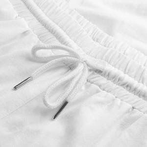 <b>Men's</b> High Quality <b>Summer</b> Casual Workout Running Gym <b>Trousers</b> <b>Lightweight</b> Canvas Embroidered Flat Front Mid Waist Drawstring - Product Image 6