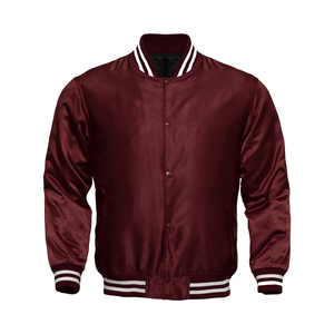 Chaqueta universitaria de satén de béisbol Vintage personalizada más vendida, diseño de Letterman con soporte, temporada de otoño, nueva chaqueta de sublimación al por mayor - Product Image 1