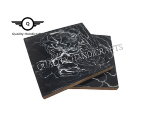 ถาดรองแก้ว4ใบสไตล์คลาสสิกไม้มะม่วงเครื่องดื่มชากาแฟไวน์เครื่องครัวและอุปกรณ์ตกแต่งโต๊ะ - Product Image 6