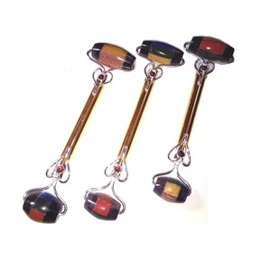 ลูกกลิ้งนวดหินผสมสำหรับนวดหน้าลูกกลิ้งคริสตัลธรรมชาติลูกกลิ้งนวดหน้าแบบ4ถึง5นิ้ว - Product Image 3