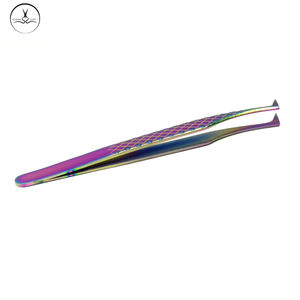 Outil pour faux cils avec logo personnalisé multicolore en acier inoxydable - Product Image 4