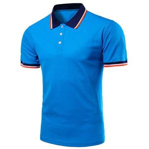 Design personnalisé Polo de golf pour hommes T-shirt grande taille avec une qualité fiable Impression personnalisée Sublimation Motif vierge - Product Image 1
